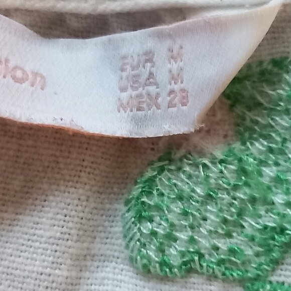 ZARA TRAFALUC cotton multi coloured embroidery puff sleeve blouse - Picture 10 of 11